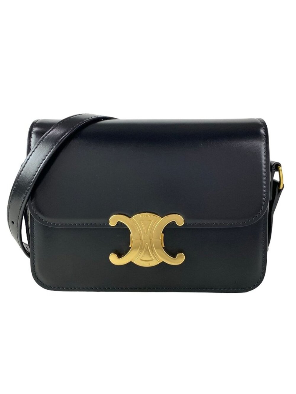 Celine Shoulder Bag Teen Triomphe Black